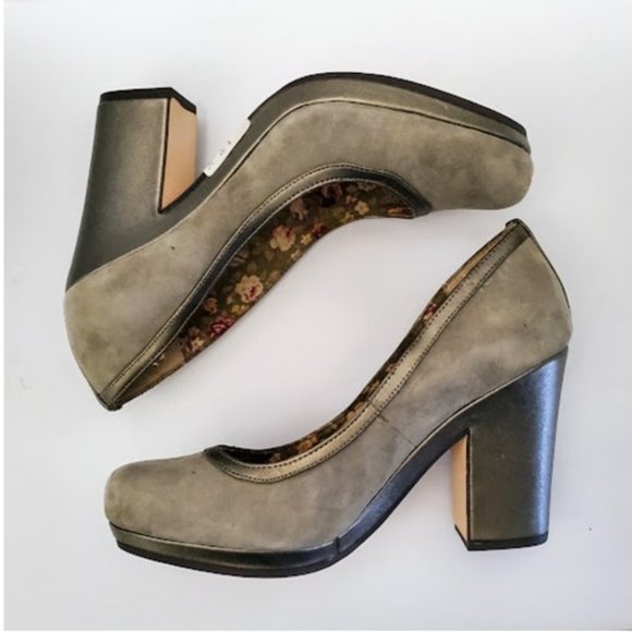 NEW Seychelles Suede Tokyo Platform Pump Heels in Taupe - Size 8 - Picture 2 of 16